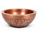 Small Antique Copper Basin With Detailed Embossed Design